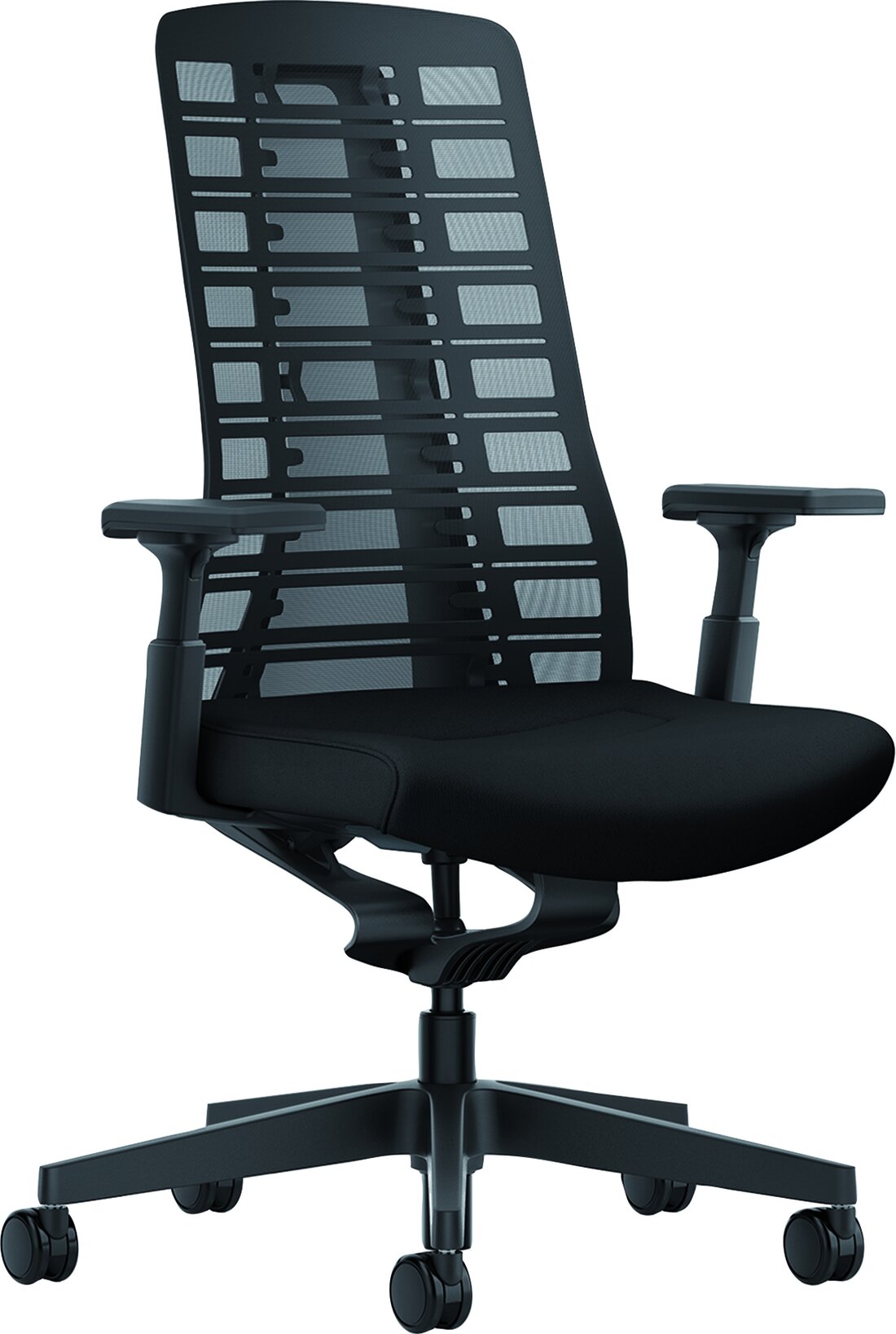 Az Interstuhl Pure optimálisan támasztja a hátat, és az ergonómikus irodai berendezések része: egy jó irodai szék elősegíti a dinamikus ülésmódot az egész nap során.