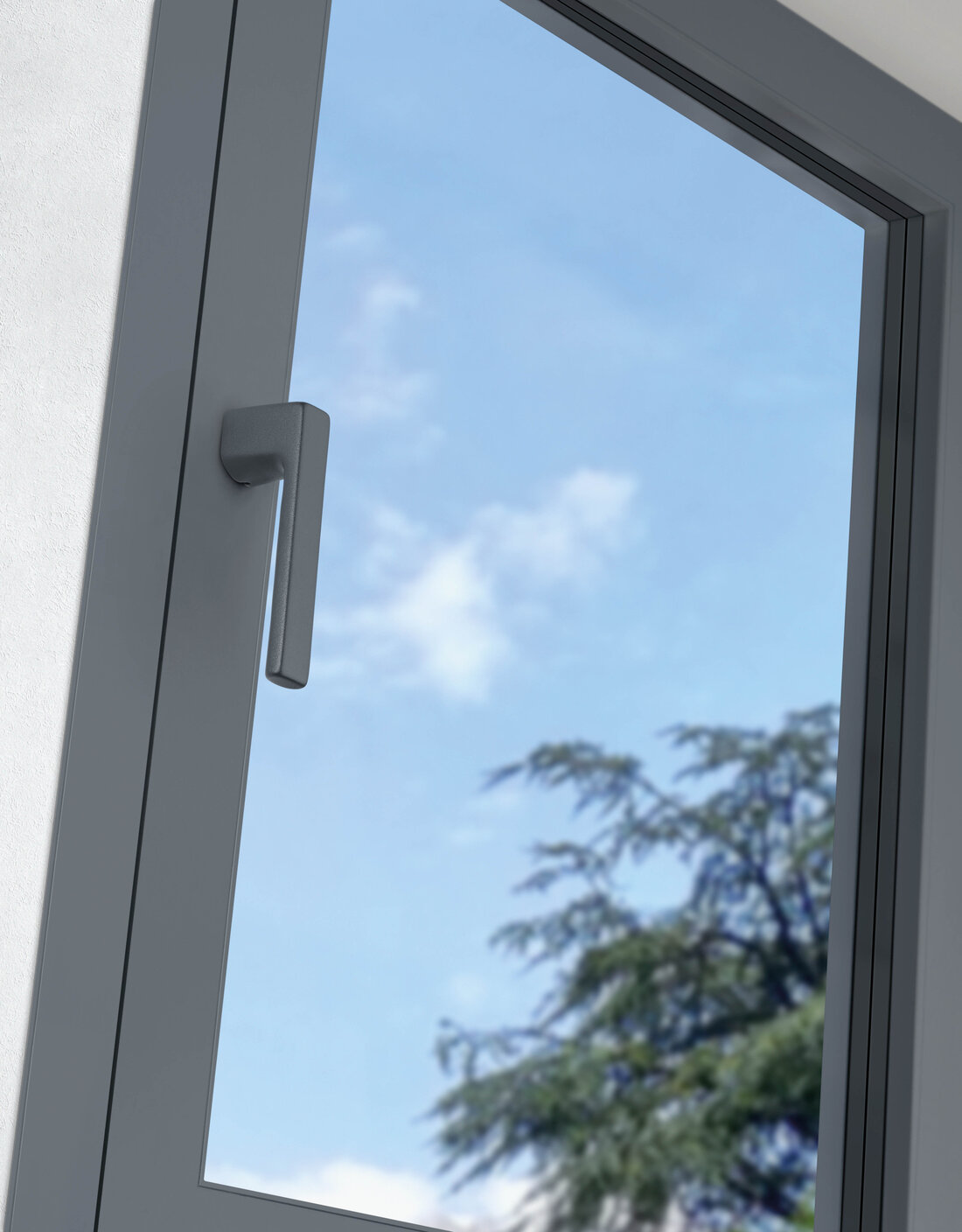 0737LRL Toulon kompakt ablakkilincs F7016STRUK finomstrukturált antracitszürke matt színben