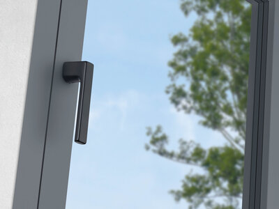 0769LRL Austin ablakkilincs F9016M matt fekete színben