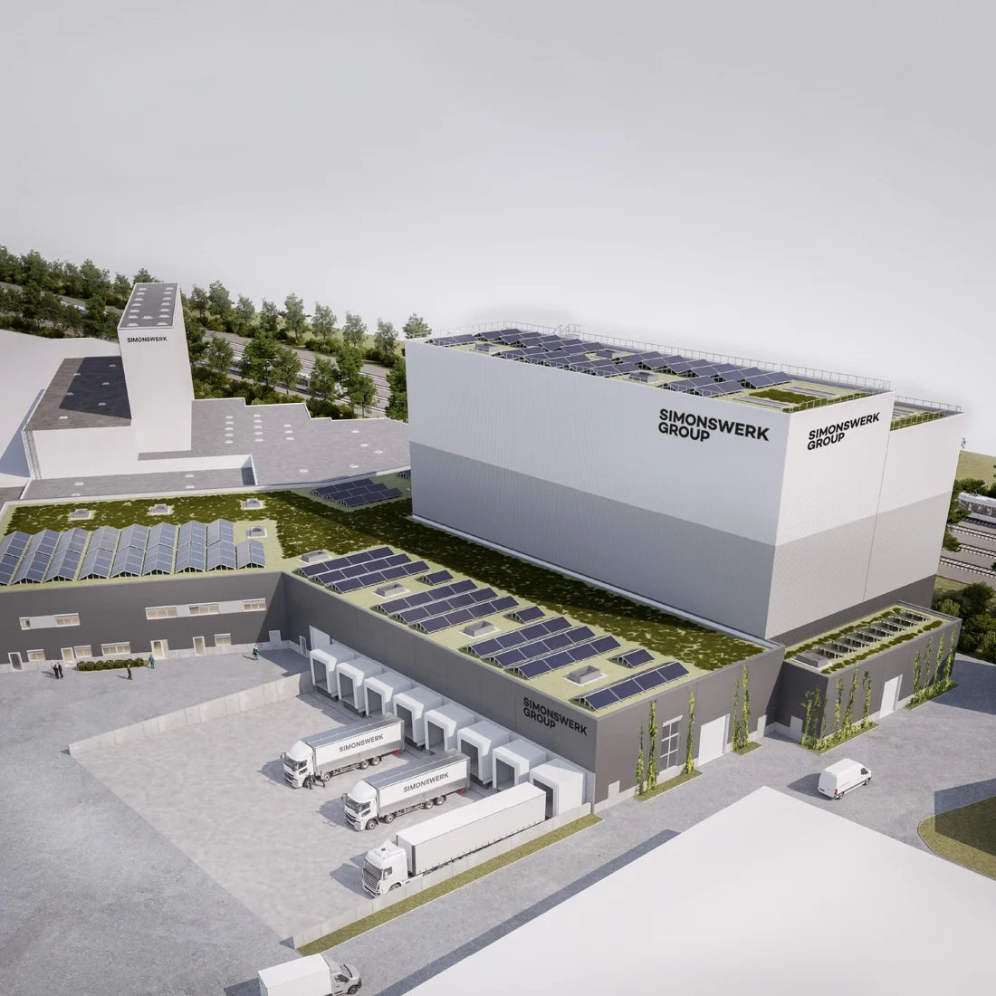 Simonswerk logisztikai központ épül